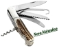 Preview: Jagdnicker " Classic " , Jagdnicker mit Hirschhorngriff, Jagdmesser mit Gürteltasche