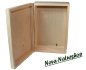 Preview: Holzkiste Kiefer, Geschenkbox mit Deckel, 22 x 16 cm