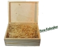 Preview: Holzkiste Kiefer, Geschenkbox mit Deckel, 22 x 16 cm