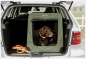 Mobile Preview: Hunde Auto Transportbox, Autobox  , Hundebox, Reisebox, Oliv