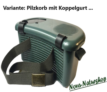 Preview: Pilzkorb "Waldfrucht", SET mit Pilznetz , Pilzmesser, Pilzbürste