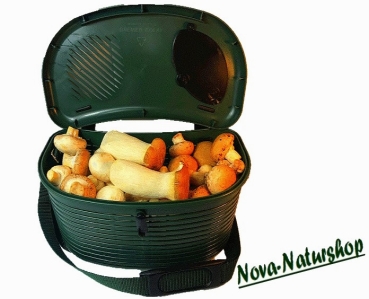 Pilzkorb , Pilz Set "Waldfrucht", Pilz-Umhängekorb mit Zubehör, 6 Teilig