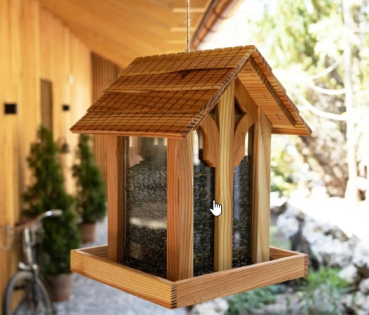 Vogelhaus , Vogel Futterhaus , Futterhaus " Lärche "