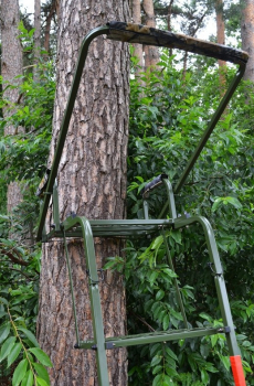 , Ansitzleiter , Ansitzleiter mit Gewehrauflage, klappbar, Jagd - Baumsitz, Höhe: 3,25 m