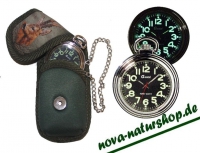 Jäger Taschenuhr mit grünen Leuchtziffern , Outdoor Taschenuhr mit Gürteltasche , Jagd Taschenuhr