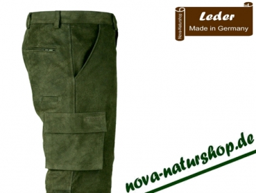 Jagd - Lederhose, Herren Cargo-Lederhose aus Rind Leder