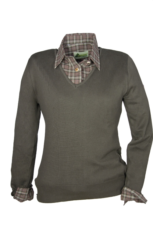 Damen Pullover Baumwolle Pullover Jagd