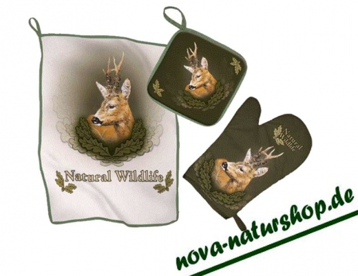 Küchen-Set Wildküche Motiv Rehwild