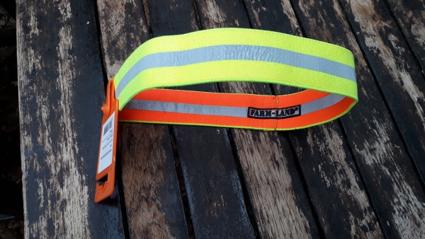 Hunde Signalband, wendbar orange/grün, Reflektion