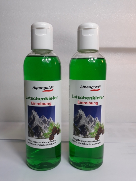 Original Latschenkiefer Einreibung , Allgäu Latschenkiefer, 2x 250 ml , Muskelpflege