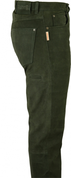 Herren Lederhose, Jagd, Freizeit Nubuk Lederhose