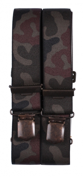 Jäger - Hosenträger Camouflage mit Clip , Camou - Hosenträger , Hosenträger