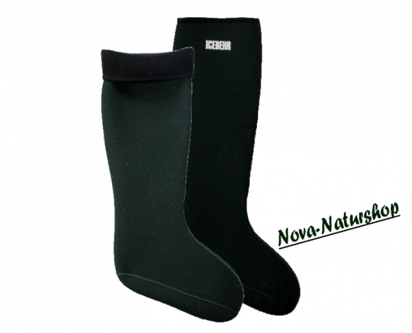 Neopren Stiefelsocken, dehnbar, Dunkelgrün, GR M - XL