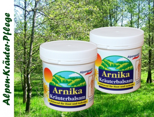 Arnika - Kräuterbalsam , Hautpflege Balsam , Alpenkräuter, Muskel Balsam 2 Stück