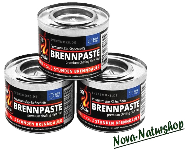 Sicherheits-Brennpaste, Bio-Alkohol, 3er Pack