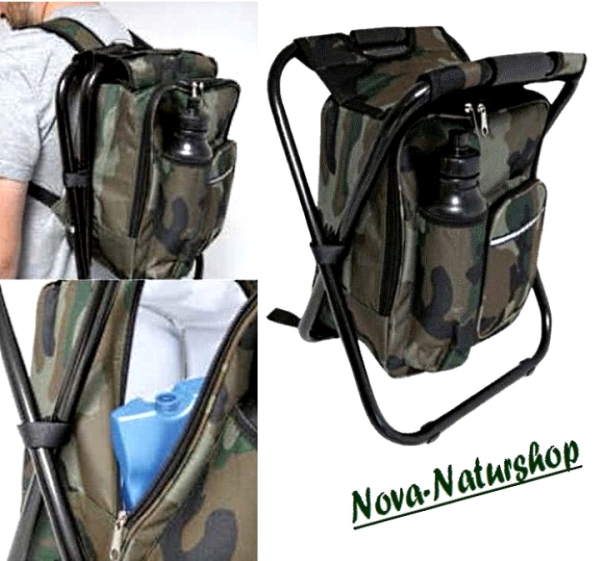 Sitzhocker , Rucksackstuhl, Jagd Rucksack , Anglerhocker, Camouflage