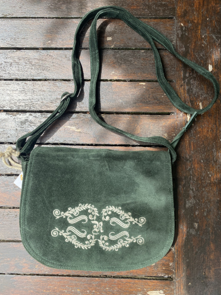 Damen Trachtentasche , Ausgehtasche , Damen Umhängetasche " Tannengrün "