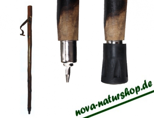 Wanderstock mit Kompass, Hirtenstock , Pilgerstock ,  110 cm