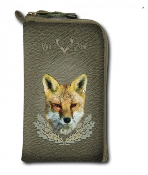 Smartphone -Tasche mit Fuchs Motiv , Jäger Handy Gürteltasche XXL , Handytasche mit Wildmotiv ,