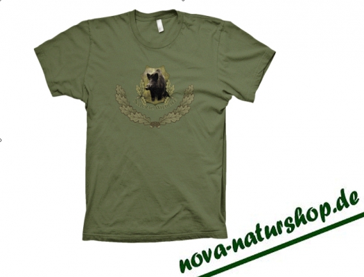 Jäger T Shirt , Herren T Shirt - Keiler , Outdoor Herren T Shirt mit Keiler Motiv