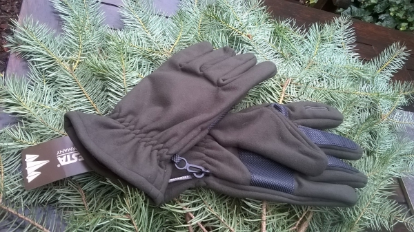 Jagd Handschuhe Softfleece, rutschfester Besatz, winddicht