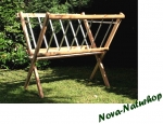 Heuraufe "Toni" 120 cm Holz/Alu, Kleinpferde, Schafe, Ziegen, mobil