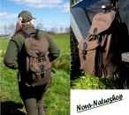 Jagdrucksack , Lodenrucksack, lautloser Wander Rucksack , Rucksack mit Lederelementen Vol. 15 Liter